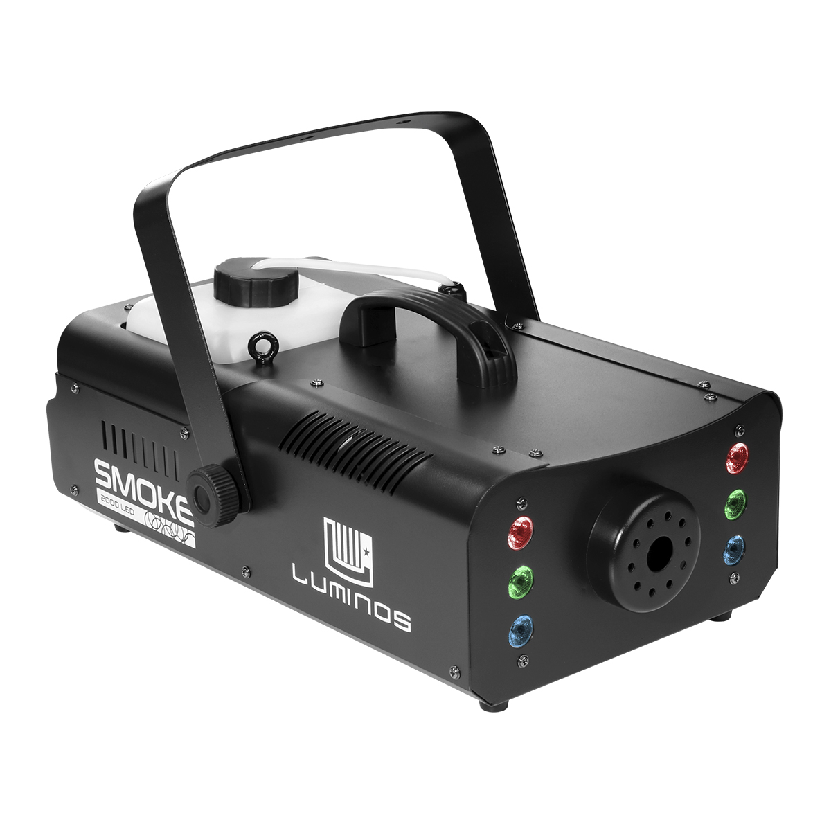 FT01 5256 MAQUINA DE FUMAÇA 2000W 220V COM LED RGB CONTROLE SEM FIO SMOKE 2000 LED LUMINOS-THUMB